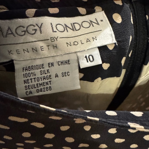 Maggy London cotton lined long dress in great condition size 10 - Picture 4 of 10